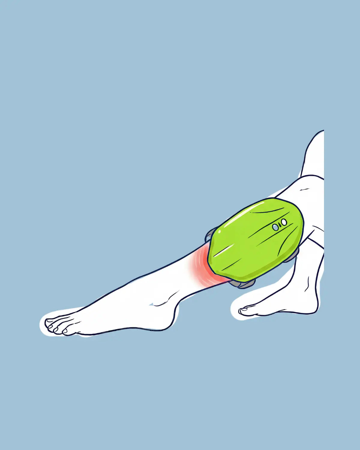 MONAURO RecoveryAir Calf Pro: Precision Target Areas+Controlled heat realeaf Relax view one