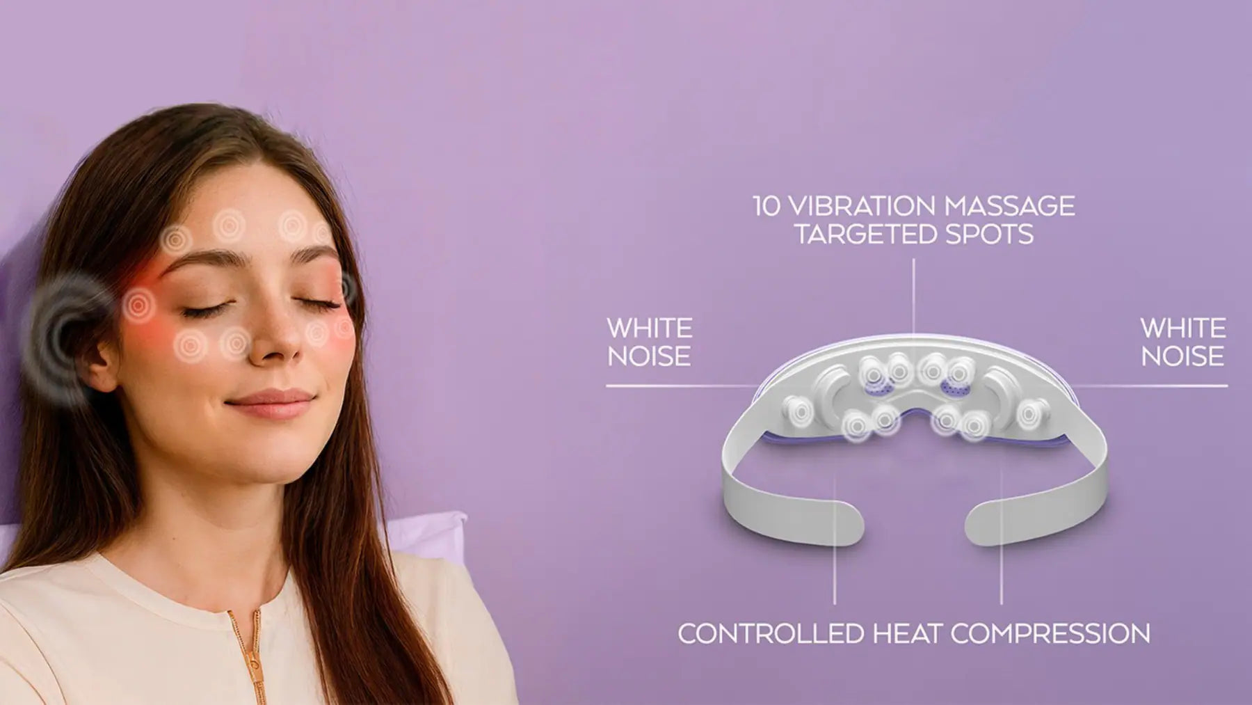 MONAURO RelaxiWave Eye mask: Let tired eyes revive and shine product view 7