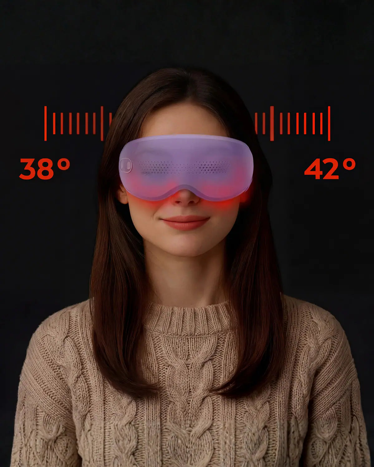 MONAURO RelaxiWave Eye mask: Let tired eyes revive and shine Two heat settings